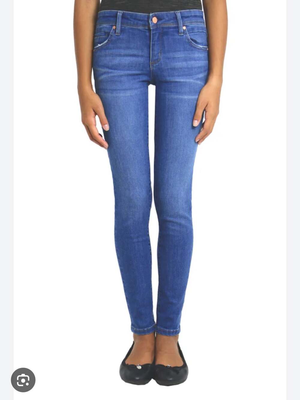 Tractr Girls' Mid-Rise Distressed Skinny Jeans, Light Wash, Size 14